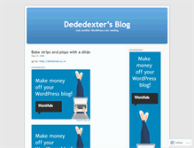 Tablet Screenshot of dededexter.wordpress.com