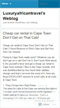 Mobile Screenshot of luxuryafricantravel.wordpress.com