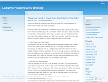 Tablet Screenshot of luxuryafricantravel.wordpress.com