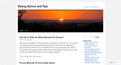 Desktop Screenshot of datingadviceandtips.wordpress.com
