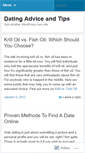 Mobile Screenshot of datingadviceandtips.wordpress.com