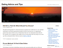 Tablet Screenshot of datingadviceandtips.wordpress.com