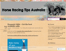 Tablet Screenshot of horseracingtipsau.wordpress.com