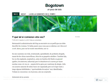 Tablet Screenshot of bogotown.wordpress.com