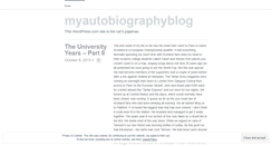 Desktop Screenshot of myautobiographyblog.wordpress.com