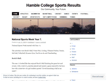 Tablet Screenshot of hamblecollege.wordpress.com