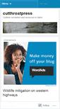 Mobile Screenshot of cutthroatpress.wordpress.com