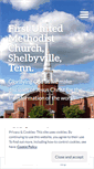 Mobile Screenshot of fumcshelbyville.wordpress.com