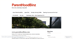 Desktop Screenshot of parenthoodbinz.wordpress.com