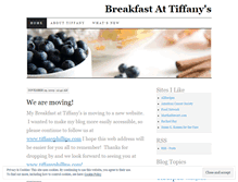 Tablet Screenshot of mybreakfastattiffanys.wordpress.com