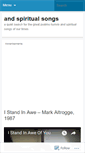 Mobile Screenshot of andspiritualsongs.wordpress.com