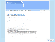Tablet Screenshot of fuzzyblog.wordpress.com