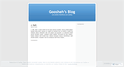 Desktop Screenshot of goosheh.wordpress.com