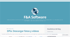 Desktop Screenshot of fasoftwaredev.wordpress.com