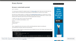 Desktop Screenshot of dktrkranz.wordpress.com