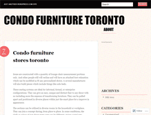 Tablet Screenshot of condofurnituretoronto20.wordpress.com