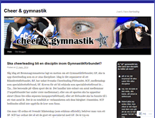Tablet Screenshot of cheerochgymnastik.wordpress.com