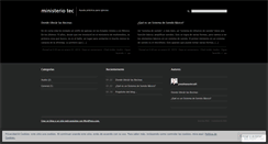 Desktop Screenshot of ministeriotec.wordpress.com