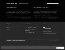 Tablet Screenshot of ministeriotec.wordpress.com
