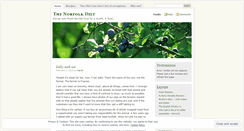 Desktop Screenshot of norfolkdiet.wordpress.com