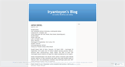 Desktop Screenshot of iryantoyon.wordpress.com