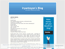 Tablet Screenshot of iryantoyon.wordpress.com