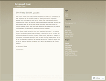 Tablet Screenshot of kevinandrosie.wordpress.com