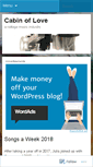 Mobile Screenshot of cabinoflove.wordpress.com