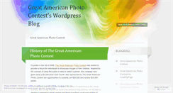 Desktop Screenshot of greatamericanphotocontests.wordpress.com