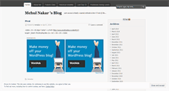 Desktop Screenshot of mrnakar.wordpress.com
