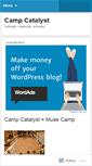 Mobile Screenshot of campcatalyst.wordpress.com