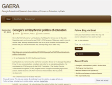 Tablet Screenshot of gaera.wordpress.com