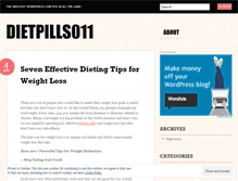 Tablet Screenshot of dietpills011.wordpress.com