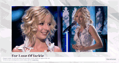 Desktop Screenshot of forloveofjackie.wordpress.com