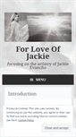 Mobile Screenshot of forloveofjackie.wordpress.com