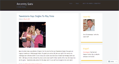 Desktop Screenshot of ancestryguru.wordpress.com