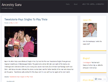 Tablet Screenshot of ancestryguru.wordpress.com