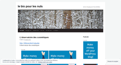 Desktop Screenshot of lebiopourlesnuls.wordpress.com