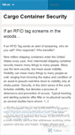 Mobile Screenshot of cargosecurity.wordpress.com