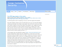 Tablet Screenshot of cargosecurity.wordpress.com