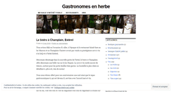 Desktop Screenshot of gastronomeenherbe.wordpress.com