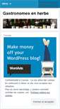 Mobile Screenshot of gastronomeenherbe.wordpress.com