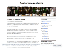 Tablet Screenshot of gastronomeenherbe.wordpress.com