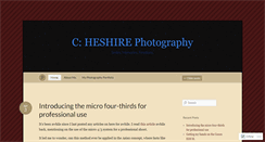 Desktop Screenshot of cheshirephotography.wordpress.com