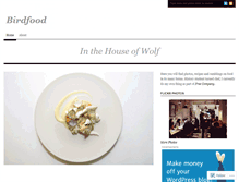 Tablet Screenshot of birdfoodblogging.wordpress.com