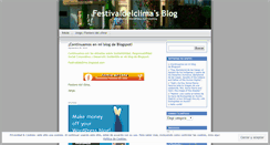Desktop Screenshot of festivaldelclima.wordpress.com