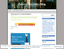 Tablet Screenshot of festivaldelclima.wordpress.com