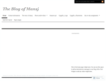 Tablet Screenshot of mansj.wordpress.com