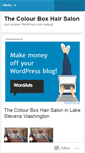 Mobile Screenshot of colourboxsalon.wordpress.com