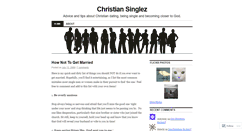 Desktop Screenshot of christiansinglez.wordpress.com